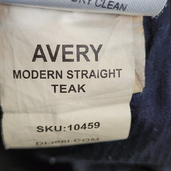 DL1961 Jeans Mens 33x31 Teak Brown Avery Modern Straight Denim - Picture 12 of 12